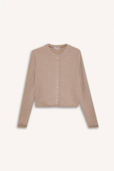 Düğmeli Triko Hırka