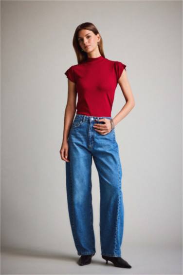 Balıkçı Yaka Kısa Kollu Tişört