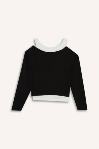 Regular Fit Kayık Yaka Modal Sweatshirt