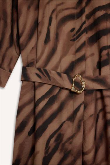 Gömlek Yaka Yarım Kol Elbise