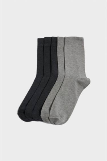 Kadın 5'li Pamuklu Uzun Çorap