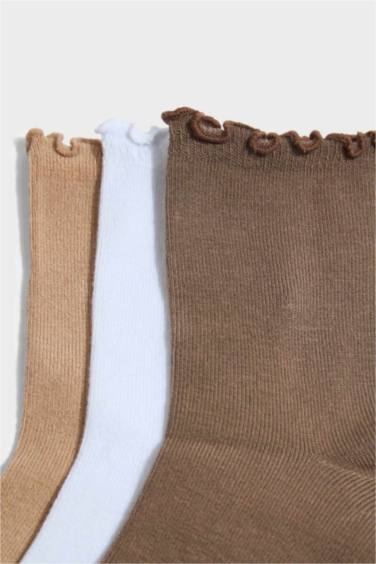 Kadın Dikişsiz 3'lü Bambu Soket Çorap