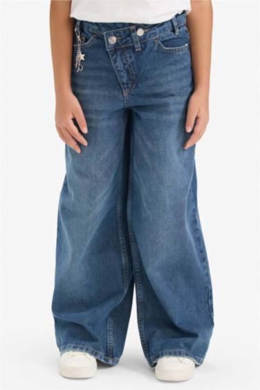 Girl Wide Leg Denim Trousers