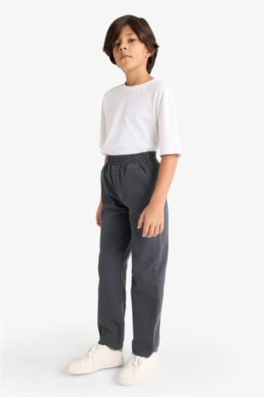 Regular Fit Gabardine Trousers