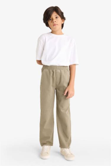 Erkek Çocuk Beli Lastikli Gabardin Pantolon