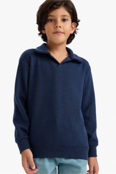 Erkek Çocuk Apaş Yaka Sweatshirt