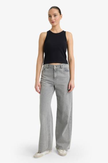 Майка кашкорсе Slim Fit с круглым вырезом