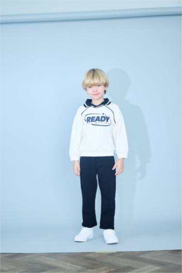 Erkek Bebek Hakim Yaka Baskılı Sweatshirt