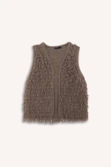 Püskül Detaylı Yelek