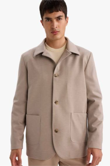 Regular Fit Polo Collar Blazer