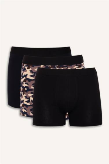 Regular Fit Leopard Print 3 Piece Boxers