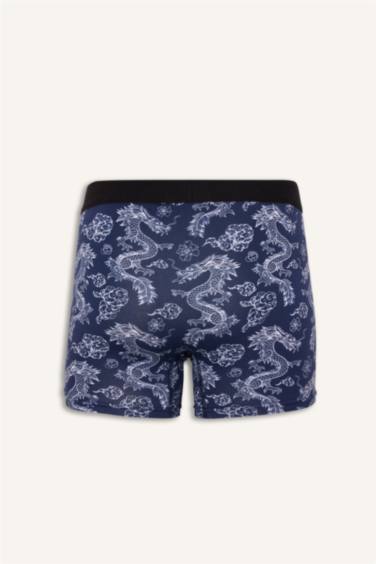 Regular Fit Hayvan Baskılı 3'lü Boxer