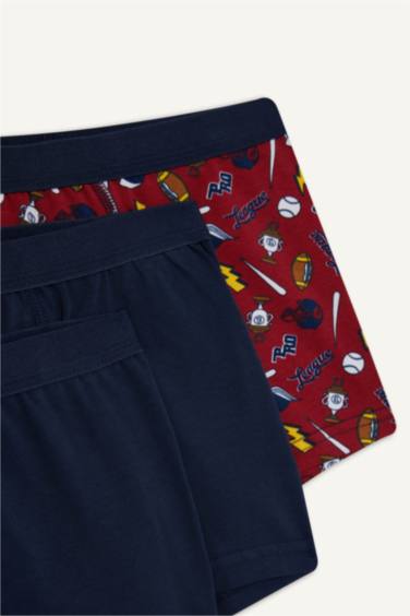 Erkek Çocuk Spor Baskılı 3'lü Boxer