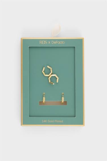 Reis X DeFacto 2'li Gold Küpe - Görsel 3