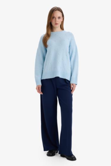 Relax Fit Crew Neck Knitwear Pullover