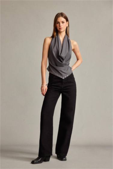 Degaje Yaka Kolsuz Bluz