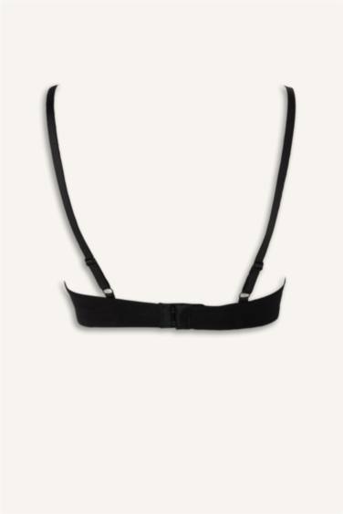 Pamuklu Kaplı Pedli Balenli 2'li Tişört Bra