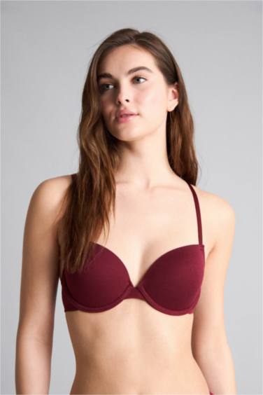 Kaplı Pedli Tişört Bra - Görsel 4