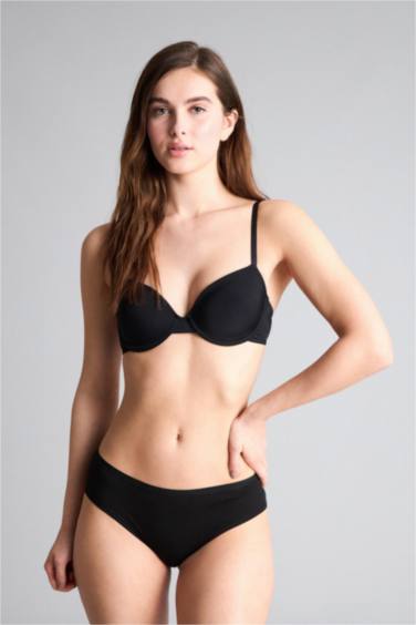 Kaplı Pedli Tişört Bra - Görsel 2