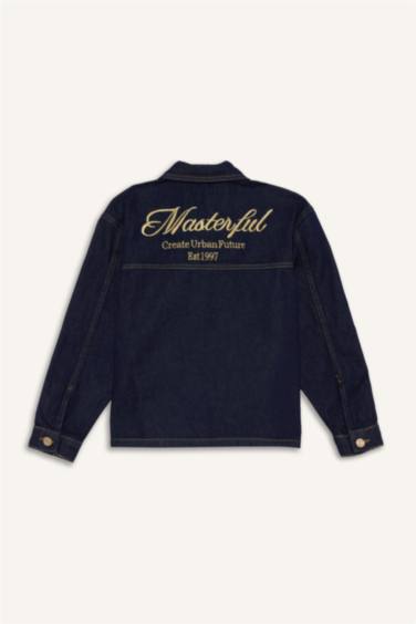 Erkek Çocuk Düğmeli Denim Ceket