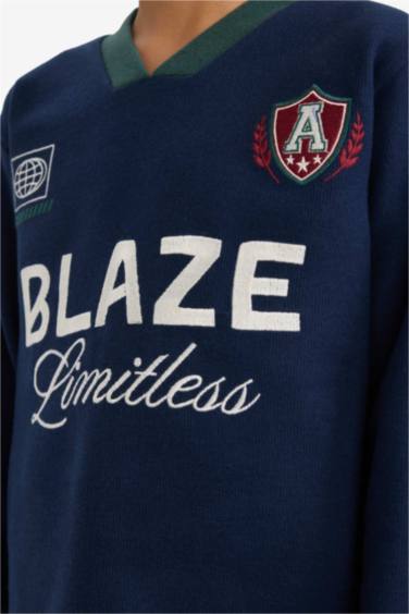 Erkek Çocuk 2'li Takım Baskılı Sweatshirt Eşofman Altı