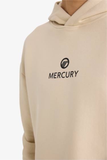 Ford Motor Company Boxy Fit Kapüşonlu Sırt Baskılı Sweatshirt