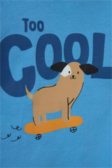 Erkek Bebek Pijama Takımı Baskılı Uzun Kollu Penye Üst Uzun Alt