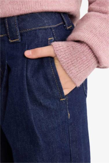 Kız Çocuk Wide Leg Geniş Paça Jean Pantolon