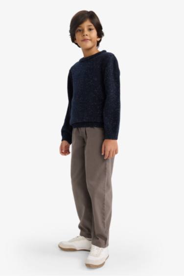 Erkek Çocuk Bisiklet Yaka Triko Kazak