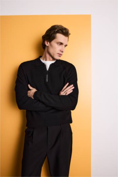 بلوز تريكو قصة عادية بياخة بولو