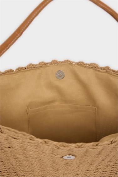 Kadın Hasır Omuz Çantası - Görsel 4