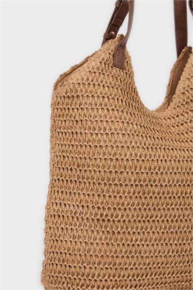 Kadın Hasır Omuz Çantası - Görsel 3