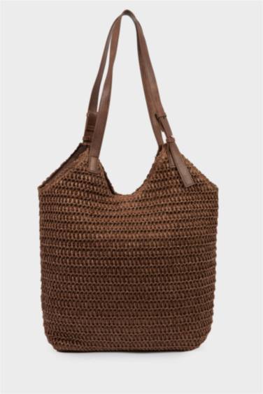 Kadın Hasır Omuz Çantası - Görsel 5