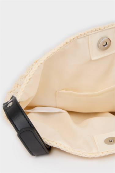 Kadın Hasır Çapraz Çanta - Görsel 4