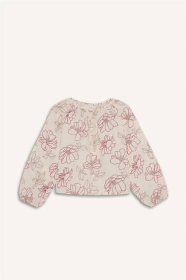 قميص بناتي ردن طويل اوكسفورد قصة عادية