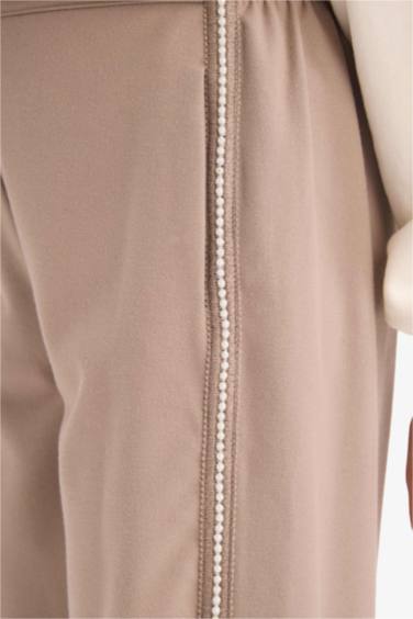 Kız Çocuk Baggy Fit Oxford Pantolon