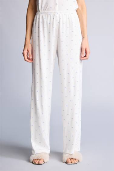 Çiçekli Pijama Altı - Görsel 3