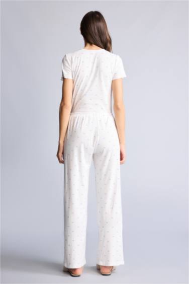 Çiçekli Pijama Altı - Görsel 5