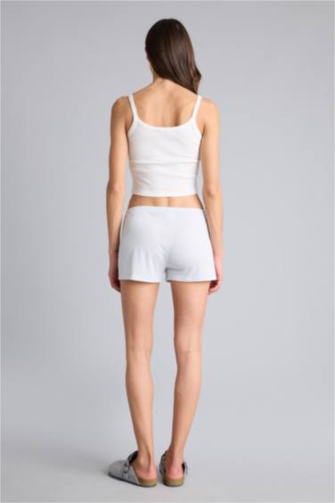 Çizgili Şort Pijama Altı - Görsel 7