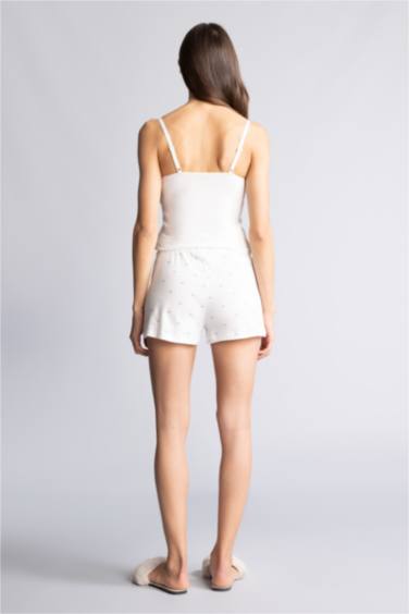 Desenli Şort Pijama Altı - Görsel 7