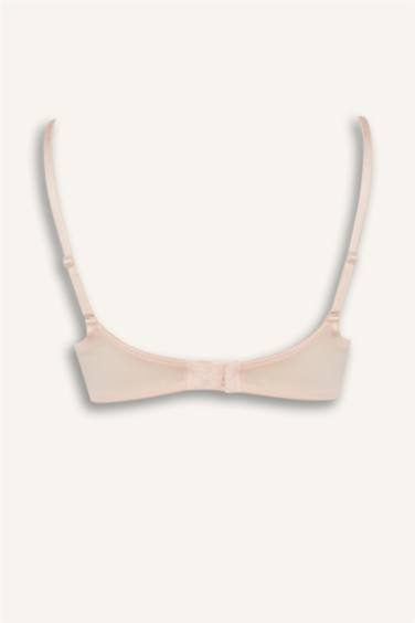 Dantel Detaylı Saten Kaplı Pedli Balensiz Tişört Bra-Fall in Love