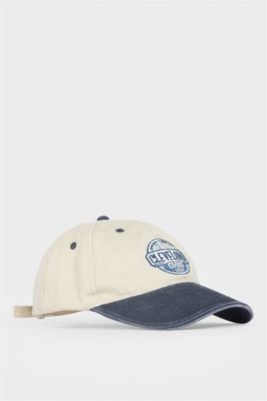 Erkek Nakışlı Pamuklu Cap Şapka - Görsel 2