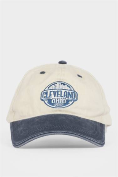 Erkek Nakışlı Pamuklu Cap Şapka - Görsel 5