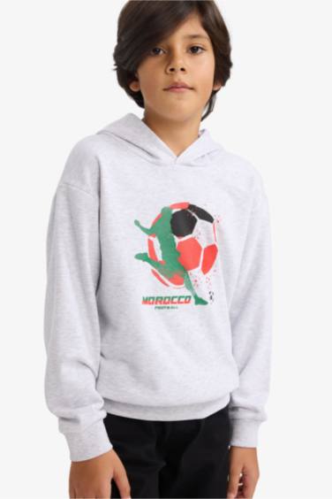 Sweatshirt imprimé à col rond pour garçon