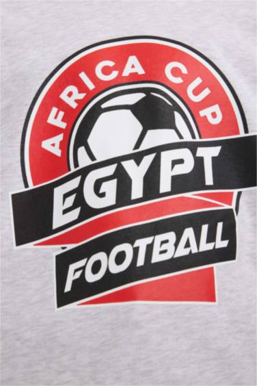 Boy Crew Neck Slogan Printed Sweatshirt