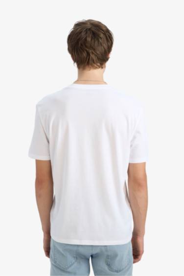 REGULAR FIT %100 Pamuk Baskılı Tişört - Görsel 5