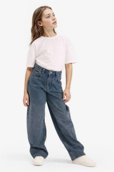 بنطرون جينز باجي وايد ليج