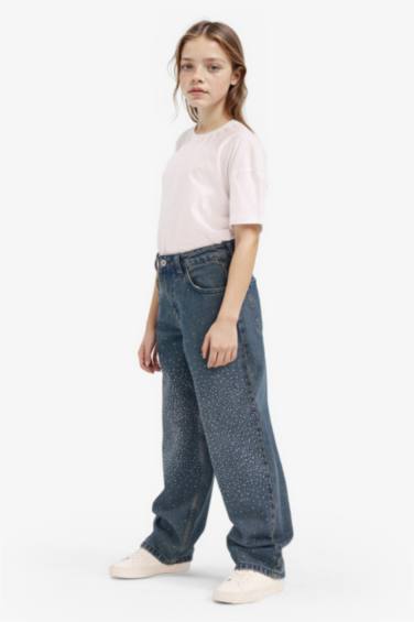 بنطرون جينز باجي وايد ليج