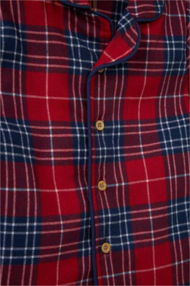 2 piece Regular Fit Plaid Woven Pajamas