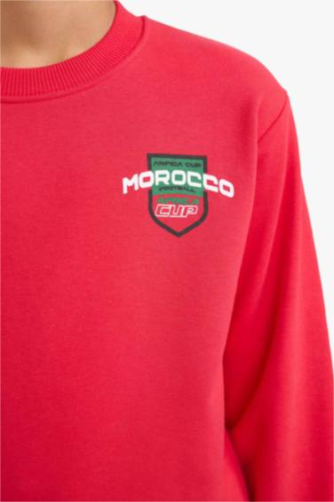 Slogan Crew Neck Sweatshirt